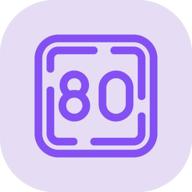 8 numaralı simge, vektör illüstrasyon tasarımı