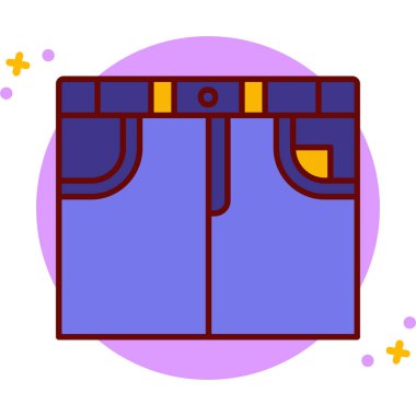 Bavul simgesi, basit vektör çizim