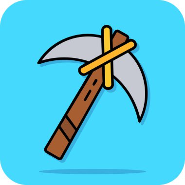 Çizgi film baltasının vektör çizimi