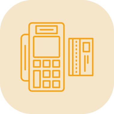 pos makinesinin vektör çizimi