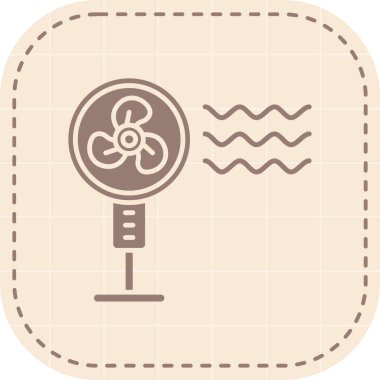 Bir radyo simgesinin vektör illüstrasyonu