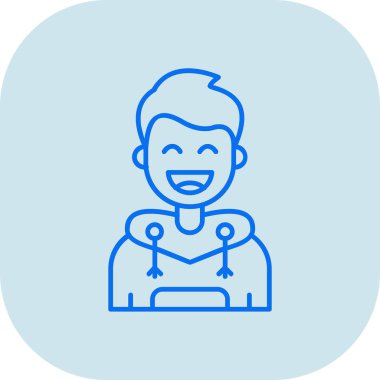 Bir insan simgesinin vektör illüstrasyonu