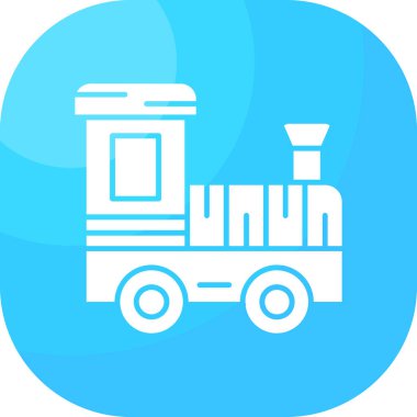 tren. Web simgesi basit illüstrasyon