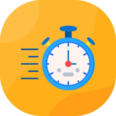 Alarm saat simgesi - ana hatlar biçiminde