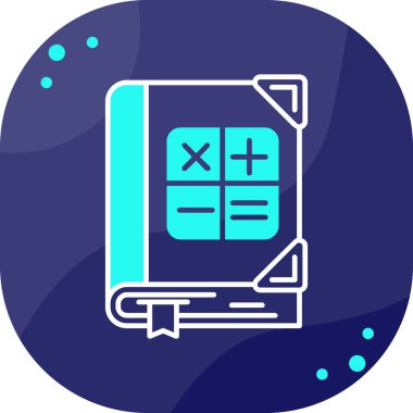 renk çizgisi hesap makinesi simgesi mavi arkaplanda izole edildi. Muhasebe sembolü. iş hesaplamaları matematik eğitimi ve finans. Değişken rastgele dinamik şekiller. vektör illüstrasyonu