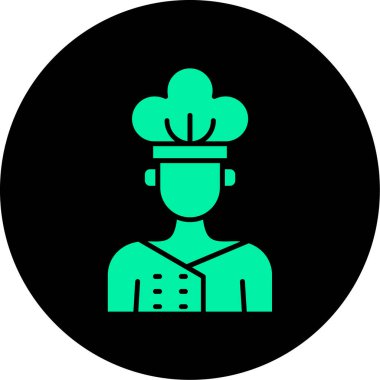 Eşsiz şef vektör simgesi