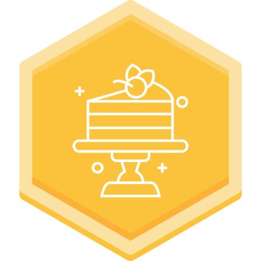 kek ikonu vektör illüstrasyonu