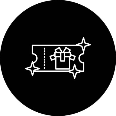 hediye kutusu simgesinin vektör illüstrasyonu