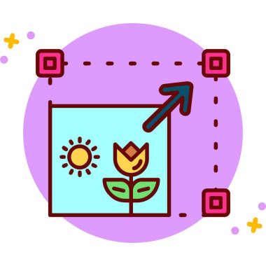 bitki simgesi vektör illüstrasyonu