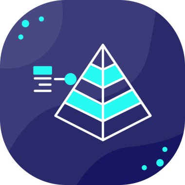 Bir piramit simgesinin vektör çizimi