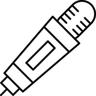 Kalem. Web simgesi basit illüstrasyon