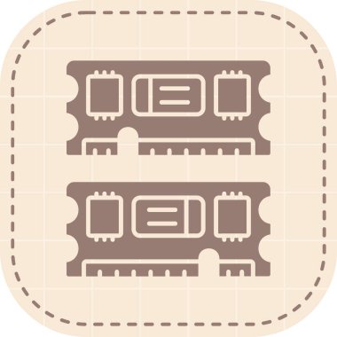 çip simgesi. Web tasarımı için çip vektör simgesinin basit çizimi