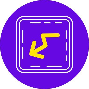 yön ikonu vektör illüstrasyonu