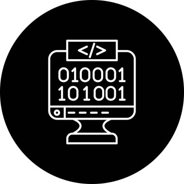 kod kodlama simgesi vektör illüstrasyonu