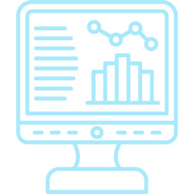 Analiz grafiği çizelgesi simgesi - taslak biçimi