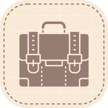 bavul simgesi, vektör çizimi