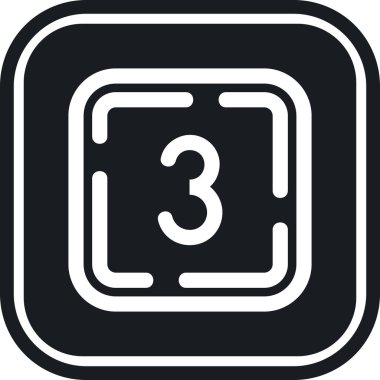 Moda stili izole edilmiş arkaplanda dört numaralı simge