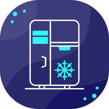 Modern kış ikonunun vektör illüstrasyonu