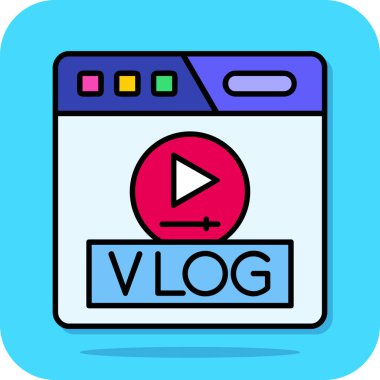 video oynatıcı. vektör çizim