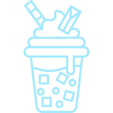 dondurma simgesi, vektör illüstrasyonu