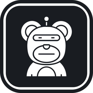 Ayı simgesinin vektör illüstrasyonu