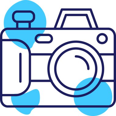 Kamera. Web simgesi basit illüstrasyon