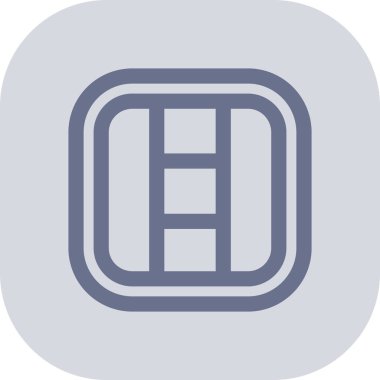 Tek harf simgesinin vektör illüstrasyonu