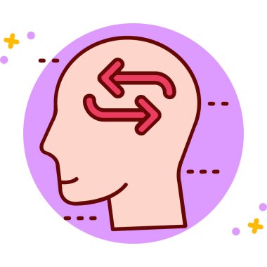 vektördeki beyin simgesi