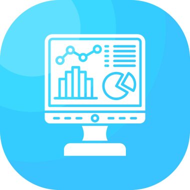 İş dünyasının vektör illüstrasyonu modern simge