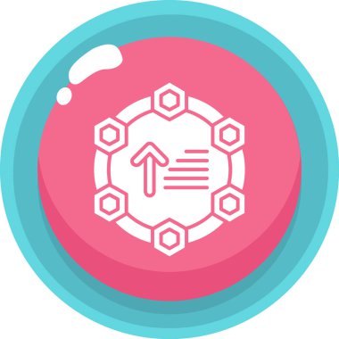 Tek bir izole edilmiş simgenin vektör illüstrasyonu