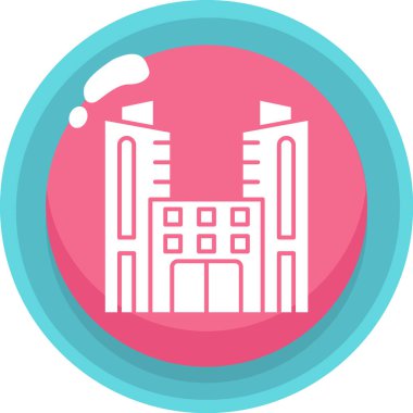 Fabrika. Web simgesi basit illüstrasyon