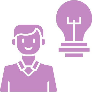 iş fikri insanları simgesi, vektör illüstrasyonu, beyaz arkaplan