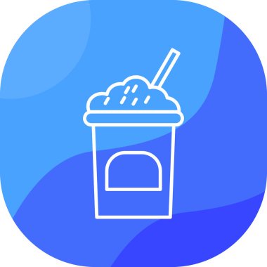 Kahve. Web simgesi basit illüstrasyon