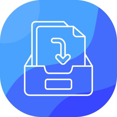 Dosya. Web simgesi basit illüstrasyon