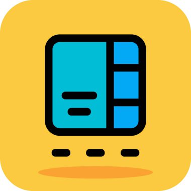 kitap simgesi vektör illüstrasyonu