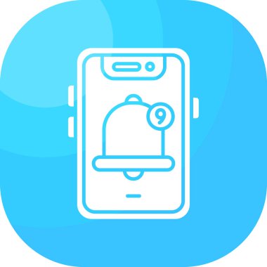 Cep telefonu simgesinin vektör illüstrasyonu