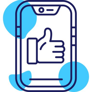 Vektör akıllı telefon simgesi illüstrasyonu