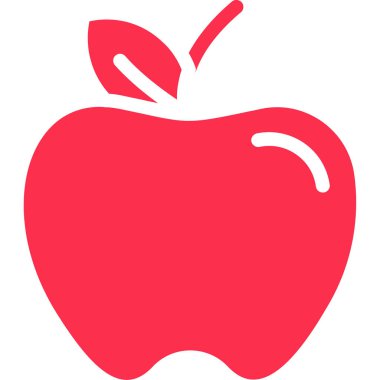 elma ikonu vektör illüstrasyonu