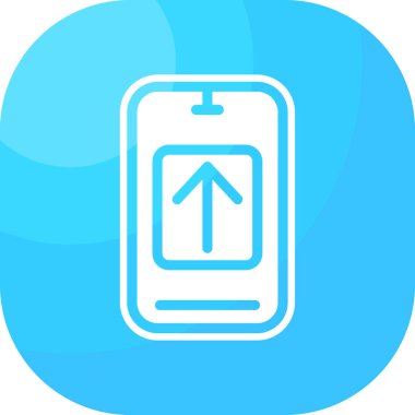 Akıllı telefon simgesinin vektör illüstrasyonu