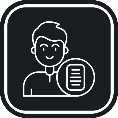 Mikrofonlu bir adamın vektör çizimi