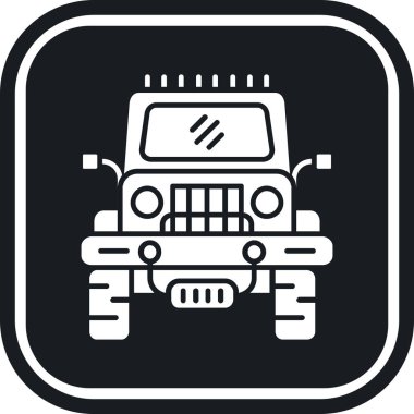 araba simgesi, vektör illüstrasyonu