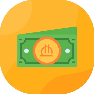 Fatura dolar simgesi düz stil