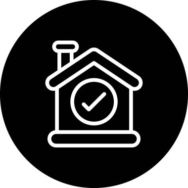 ev simgesi vektör illüstrasyonu