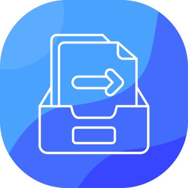 doküman dosya dizini simgesi doldurulmuş dış hat biçimi