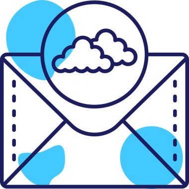 Bulut. Web simgesi basit illüstrasyon