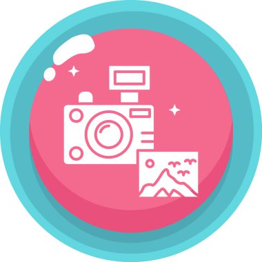 kamera simgesi vektör illüstrasyonu