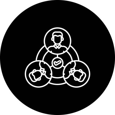 Bir insan ve robot simgesinin vektör çizimi