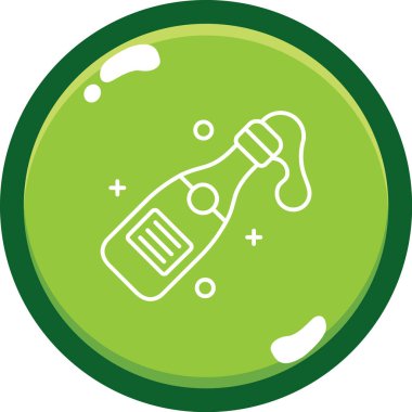 Bira şişesi. Basit tasarım