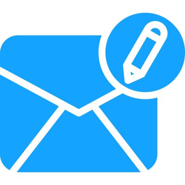 E-posta. Web simgesi basit illüstrasyon