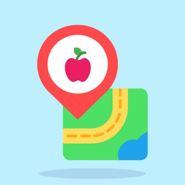 Harita işaretleyici vektör simgesi